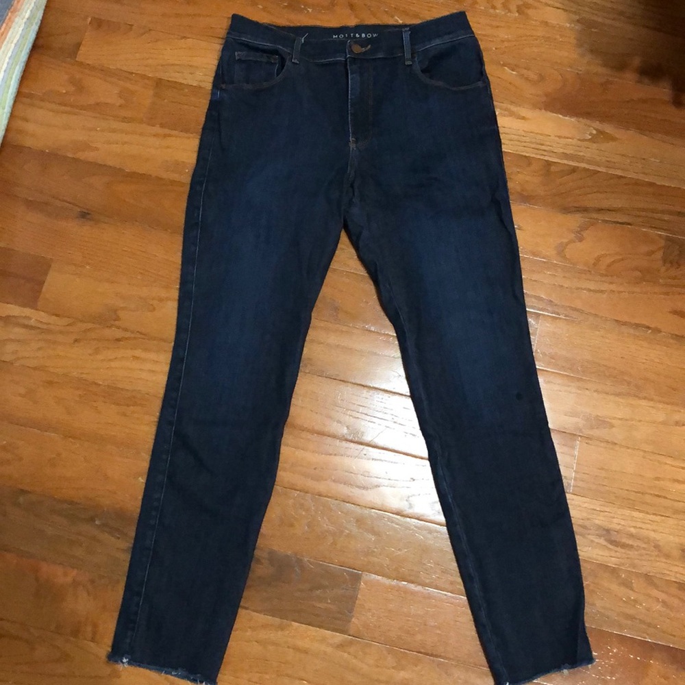 Mott and Bow Jane Jeans with fringed hem.